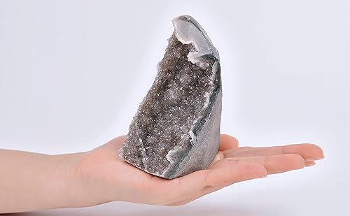 Miniatura 5 de CNYANFEI Piedra preciosa de amatista en racimo de cristal real de amatista, piedra preciosa grande para regalo de cristal curativo, piedra áspera