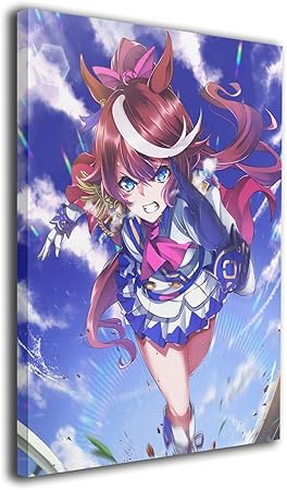 Amazon Co Jp ウマ娘 トウカイテイオー タペストリー アニメ アートパネル かわいい イラスト ポスター グッズ インテリア モダン 壁飾り 画 アート 人気 縦 新居祝い プレンセント キャンバス 40cm 50cm 装飾アート フレームレス ホーム キッチン