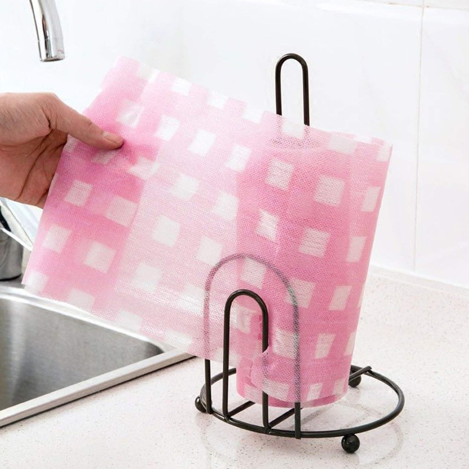 WonderStand Tissue Roll Holder Kitchen Paper Towel Dispenser Stand