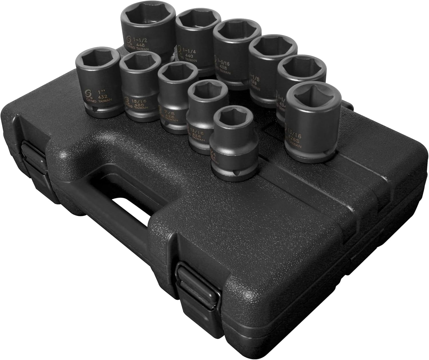 Sunex 4682 11 Piece 3/4-Inch Drive Truck Service Impact Socket Set