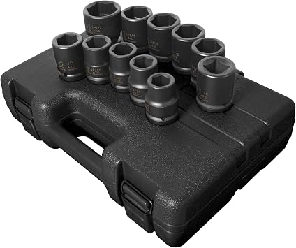 Sunex 4682 11 Piece 3/4-Inch Drive Truck Service Impact Socket Set