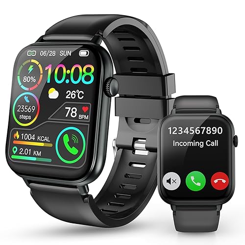 Montre Connectée Homme Femme, 1.85" HD Smartwatch avec 113+ Modes