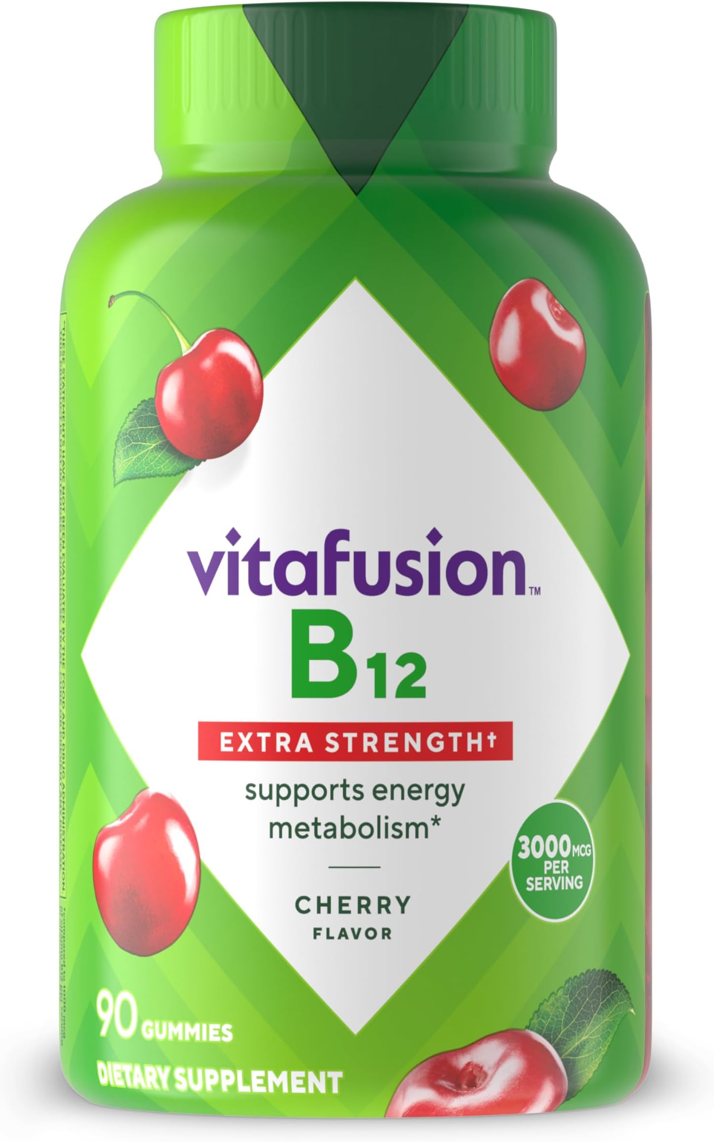 Vitafusion - ใใฟใใณ B12 ไฝๅใชๅผทๅบฆใฎใจใใซใฎใผไปฃ่ฌใตใใผใๅคฉ็ถใใงใชใผๅณ 3000 mcgใ - 1ใฐใ