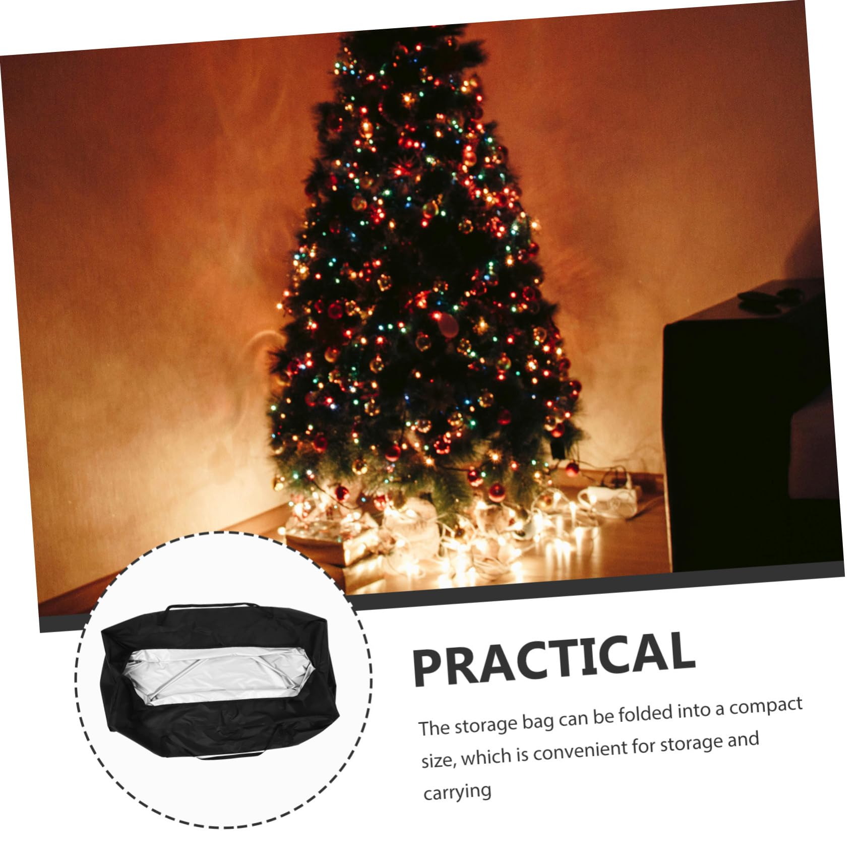 Pieghevole Completo in Oxford Borsa Portaoggetti Per Albero Natale Scatola Portaoggetti Per Decorazioni Natalizie Contenitore Resistente Per Mobili Da Giardino e Cuscini