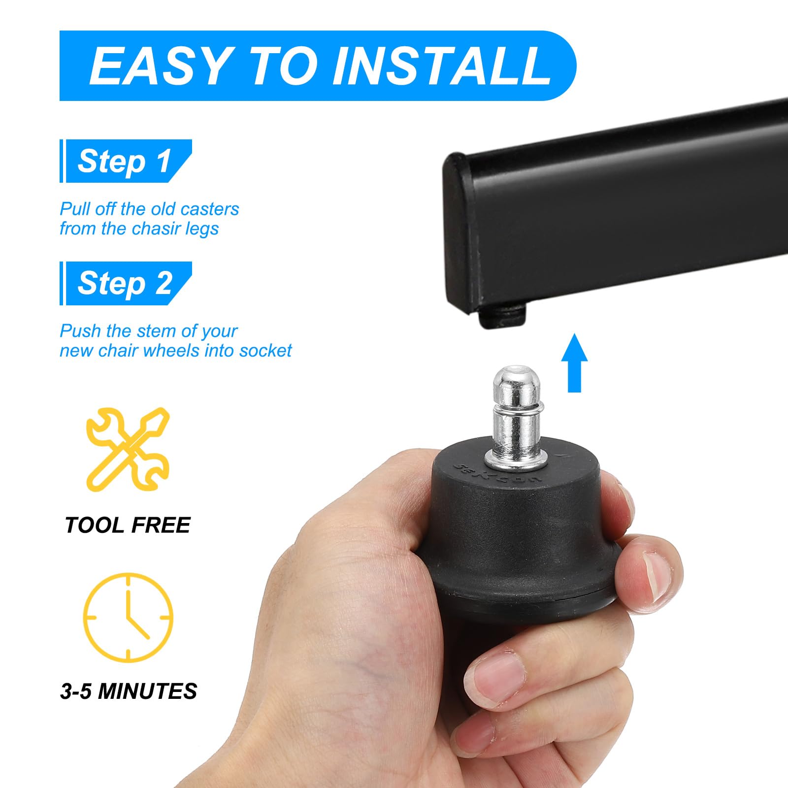 PATIKIL 1.3" Bell Glides Replacement - Image 4