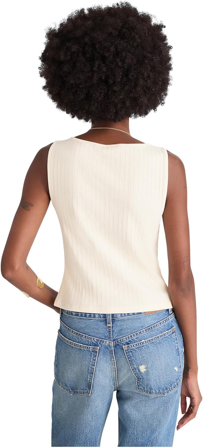 Madewell Womens Textured Vest W/Shank Buttons - Image 2