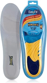 Uriel Gel Insoles Size 41-46 for Comfort