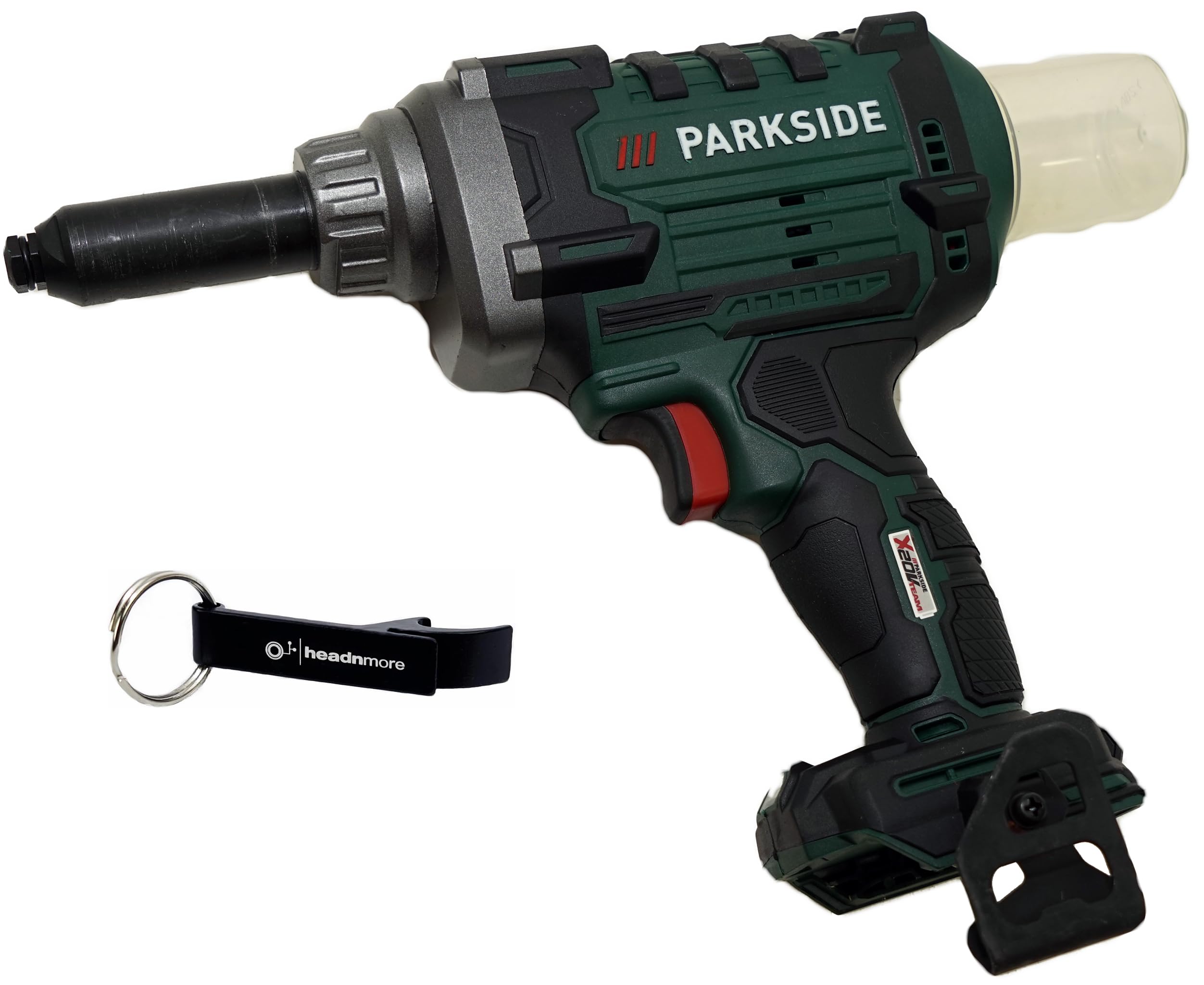 Oferta para PABNSG 20-Li Remachadora Original – compatible con PARKSIDE X20V + Abridor HEADNMORE