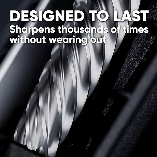 Miniatura 5 de Powerme - Sacapuntas eléctrico con batería para niños escuela hogar oficina aula artistas funciona con pilas para lápices de colores ideal para el