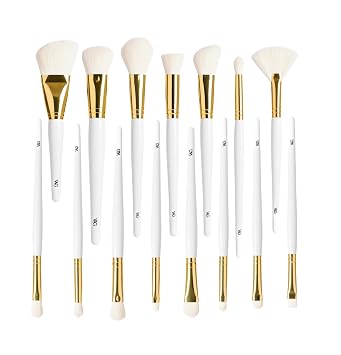 White Gold Complete Set Make-up Brushes