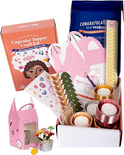 Negocio en una caja para niñas soporte de limonada alternativa y lindo regalo de cumpleaños para niñas de 8 a 13 años, juego creativo inspirador con