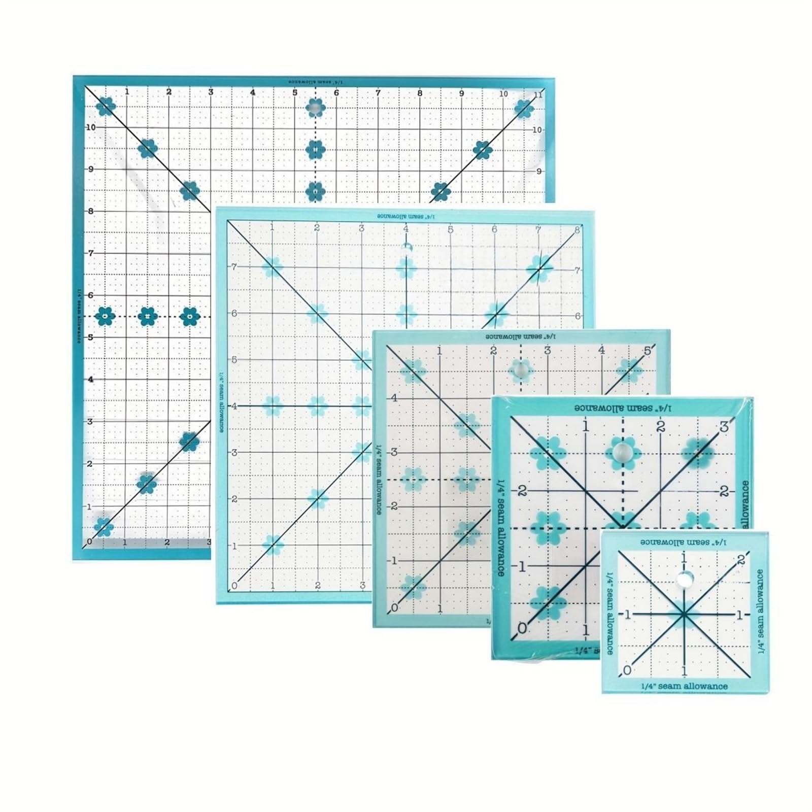 Juego De Reglas for Acolchar Cuadradas De 5 Piezas