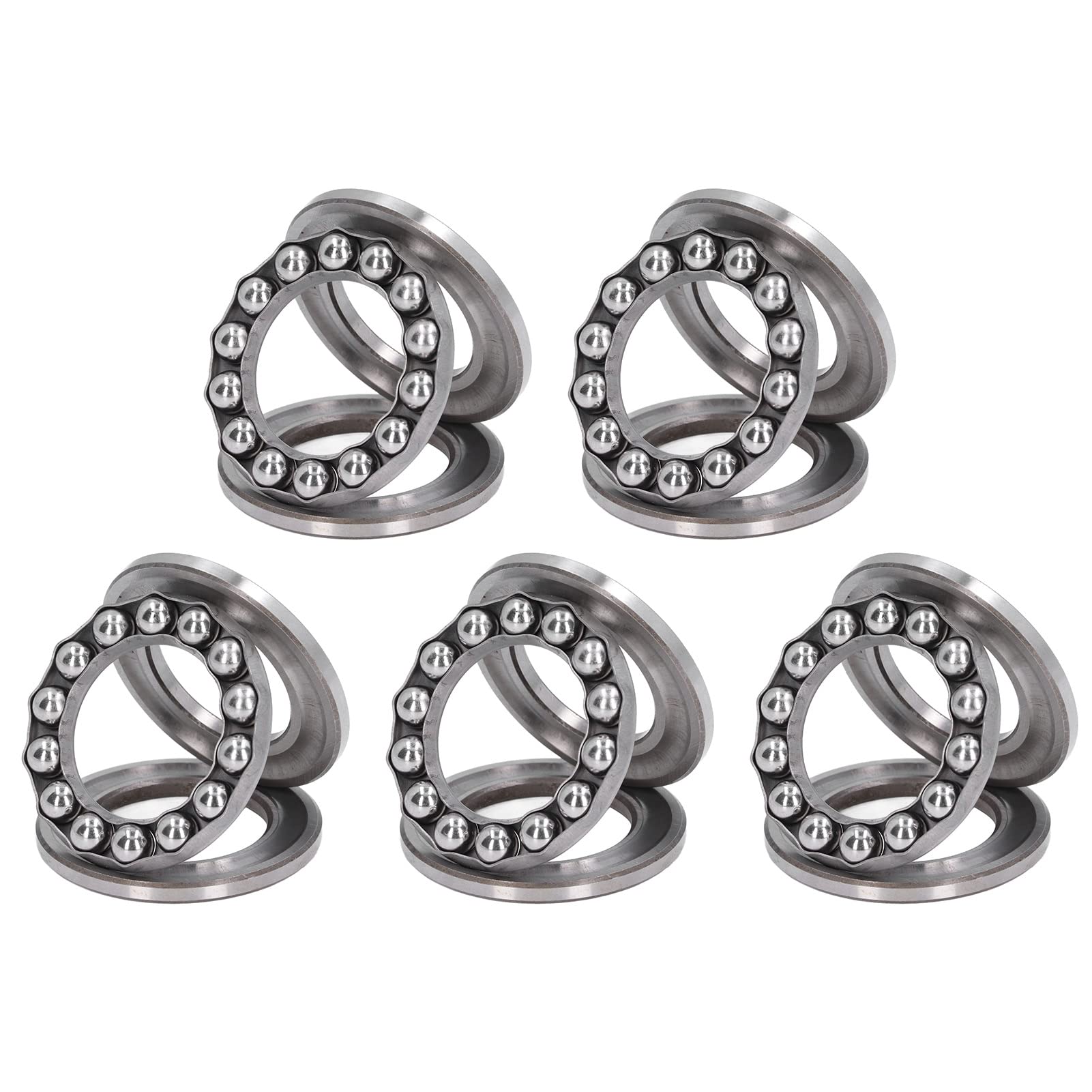 Thrust Accuracy Axial Balls Bearing, Thrust Ball Bearings 5Pcs for Crane Hooks 51208
