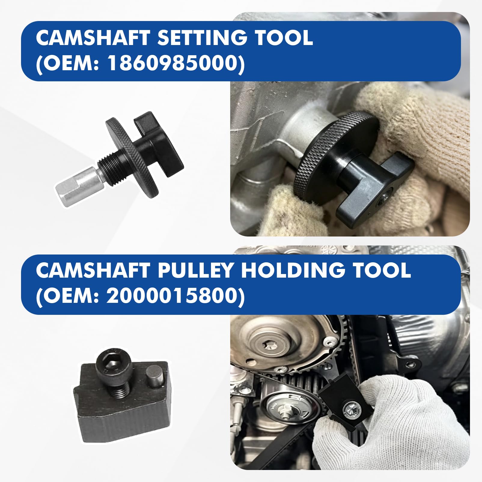 Kit de Herramientas de Sincronización de Alineación del árbol de Levas del Motor Compatible con FIAT, Alfa Romeo, Lancia 1.2 16V, 1.4 16V, T-Jet, Conjunto de Herramientas de Sincronización del Motor