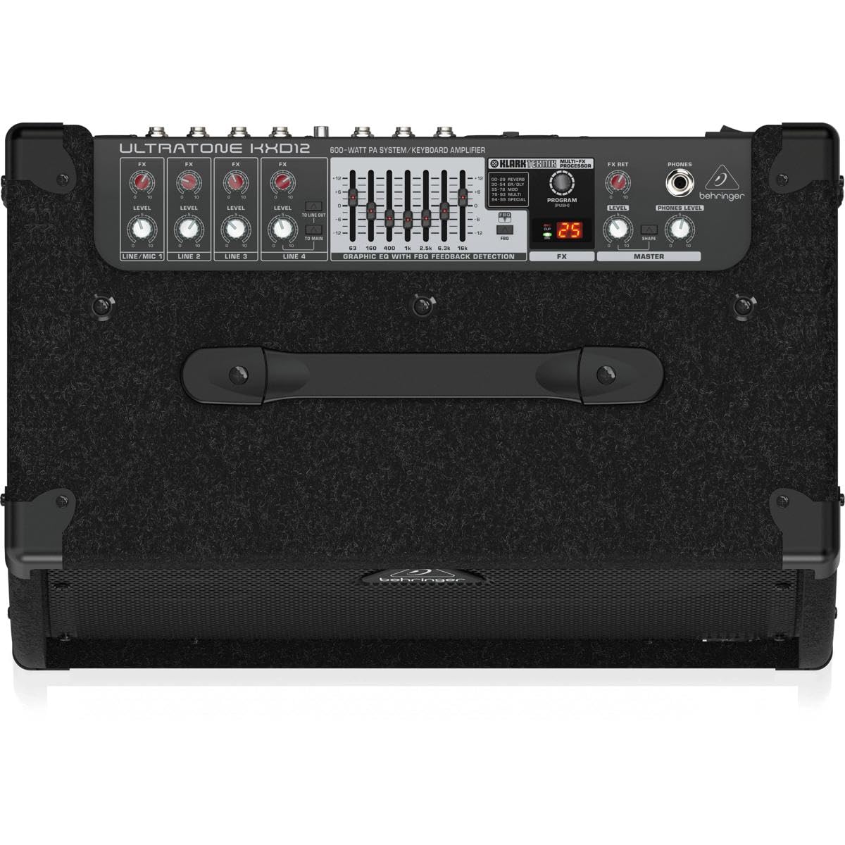 Amazon.com: Behringer ULTRATONE KXD12 600 Watt 4 Channel PA System 