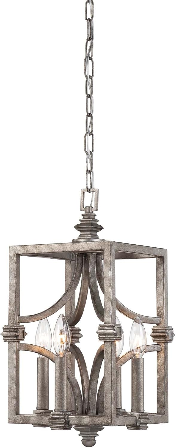 Savoy House 3-4302-4-242, Structure 4- Light Foyer, Aged Steel