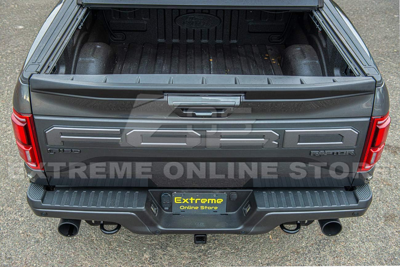 Replacement for 2015-2020 Ford F-150 All Models | Street Series ABS Plastic Primer Black Rear Trunk Lid Wing Tailgate Spoiler