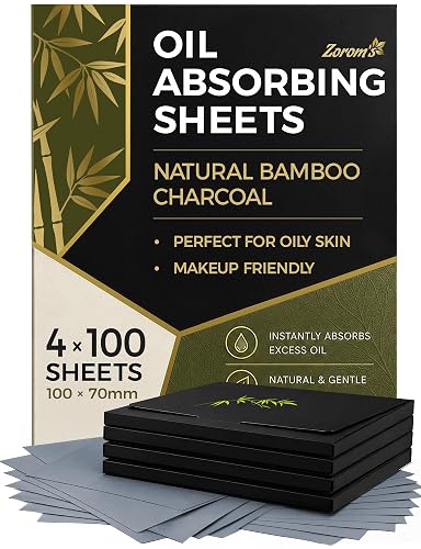 Oil Blotting Sheets for Face 4pk/400 Makeup Friendly
