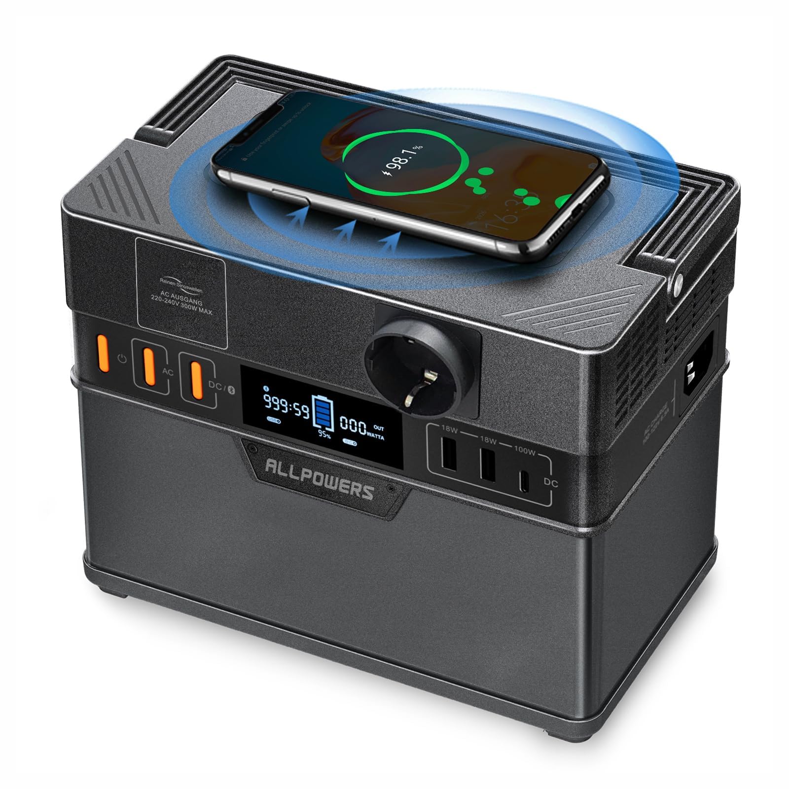 ALLPOWERS Estación de Energía Portátil S300 PLUS, 288Wh Generador