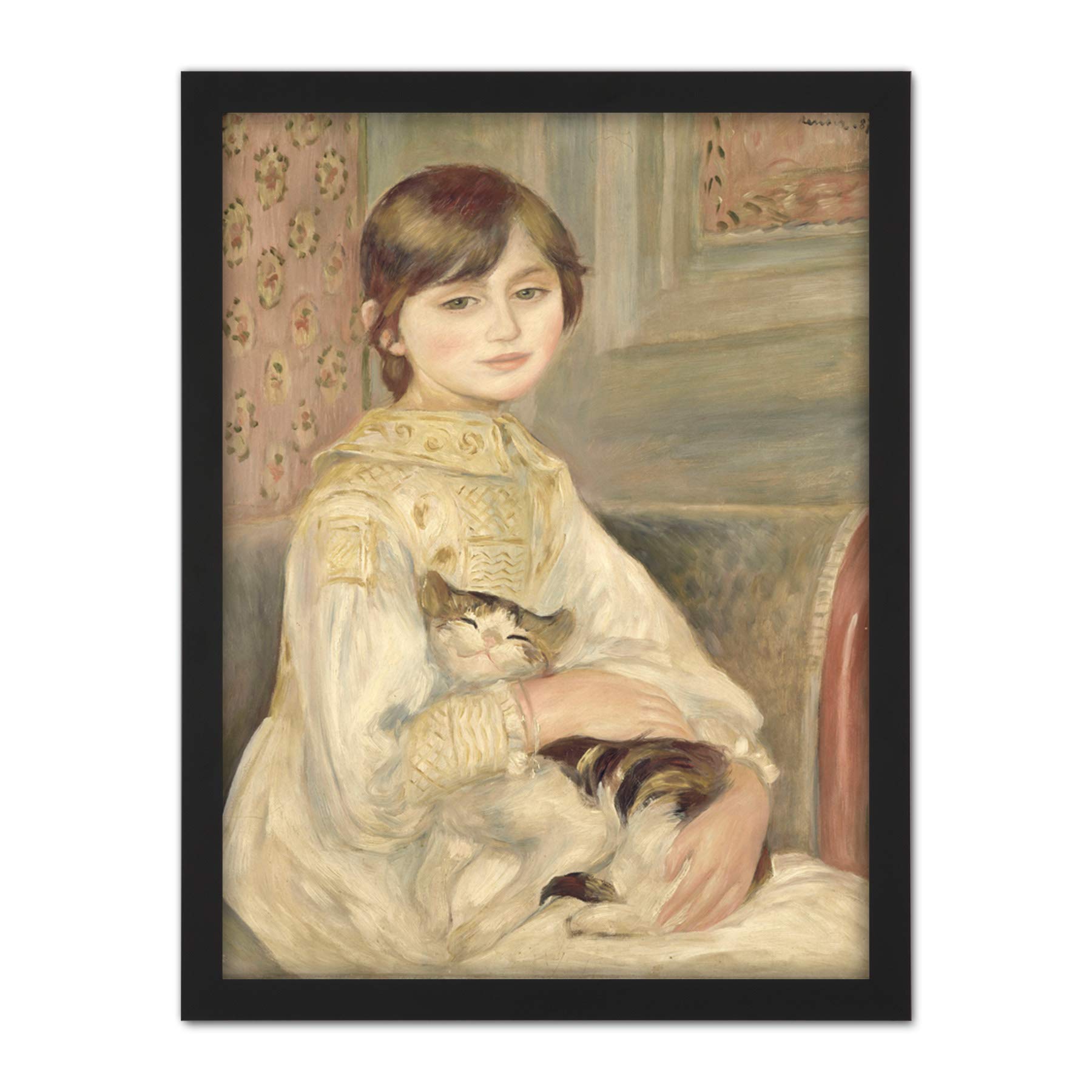 Auguste Renoir Julie Manet Large Framed Art Print Poster Wall Decor 18x24