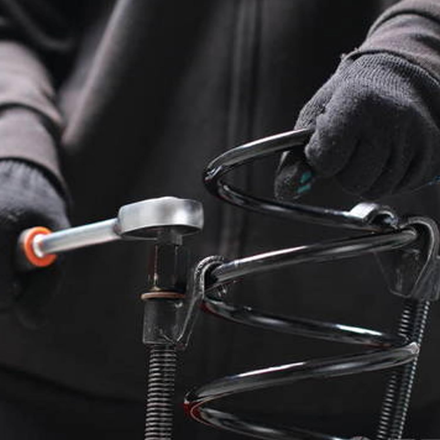 Coil Spring Compressor Tool, Heavy Duty Macpherson Strut Spring Compressor Set with Safety Bracket for Car Truck ATV UTV, 2200 LB Capacity