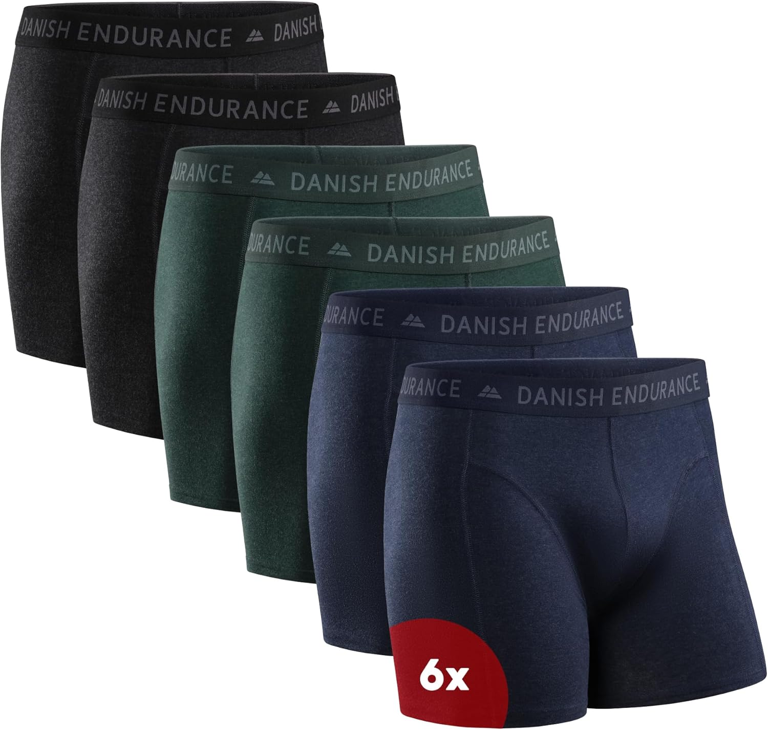 DANISH ENDURANCE Mens Underwear Classic Cotton Boxers for Men, Boxer Briefs Pack, Ropa Interior Hombre, Calzoncillos