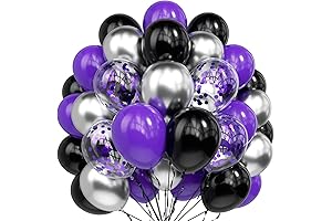 Purple and Black Balloons - 70Pcs Halloween Party Decorations