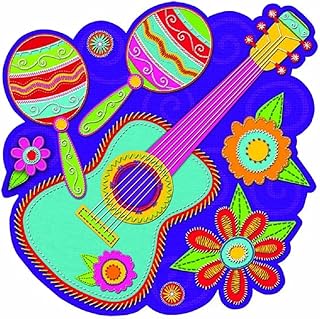 Cinco De Mayo Banjo With Maracas Cutout Party Decoration | Laminated Cardstock