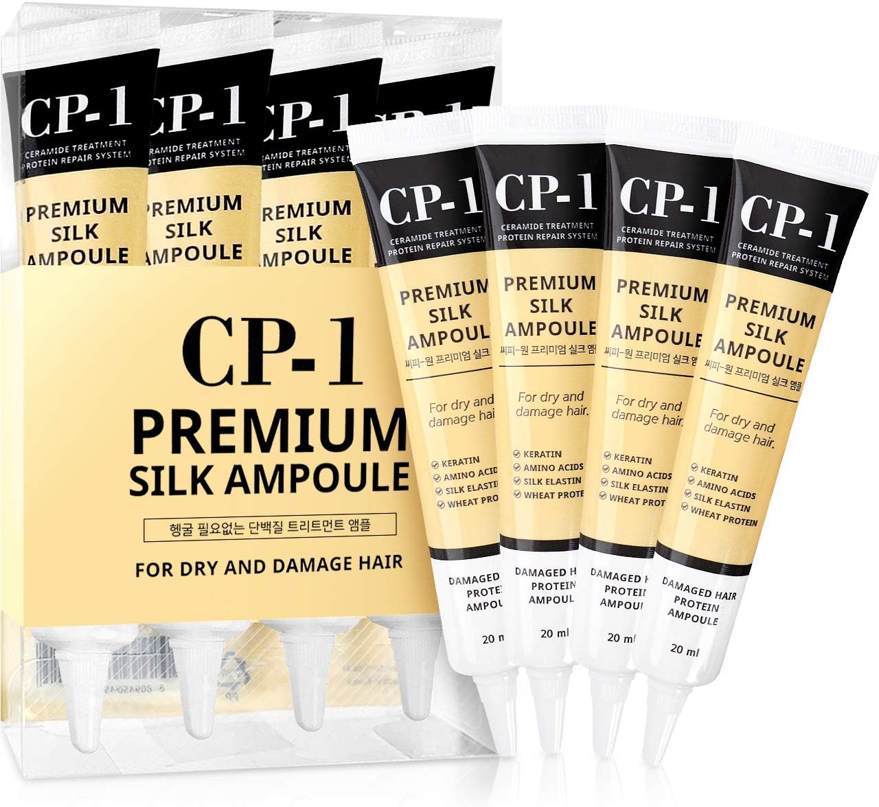Esthetic House CP-1 Premium Silk Ampoule Keratin Silk 4ea /Hair Ceramide Treatment Protein Repair