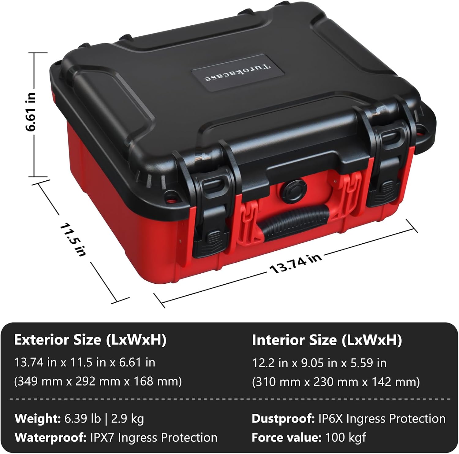 Case for Milwaukee Battery, Hard Storage Organizer Box for M18 M12 Battery and Chargers, Adjustable Dividers, Durable Protective, Case Only