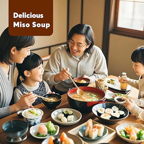 Miniatura 8 de YUHO Pasta de miso blanco Shiro orgánica 100% soja y arroz orgánico, sin OMG, sin MSG, sopa de miso instantánea de estilo japonés, sin gluten,