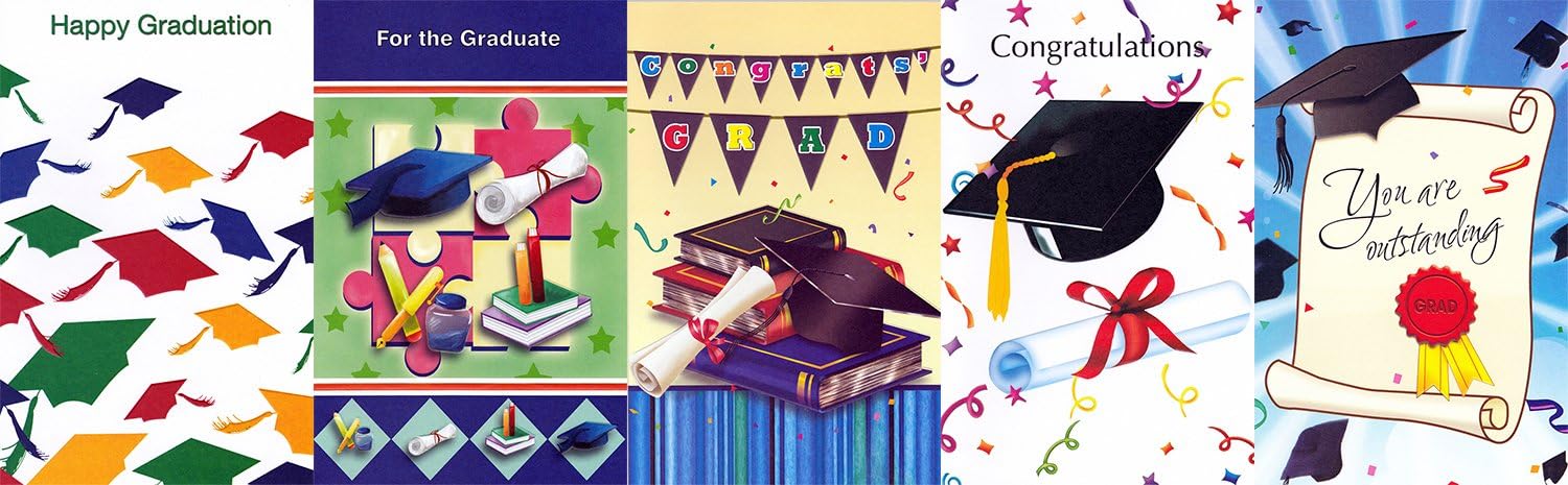 Assorted Graduation Greeting Cards 30 Pack