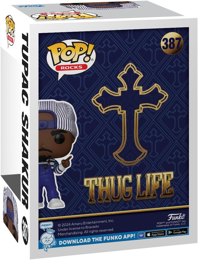Funko POP! Rocks: Tupac 90's - Collectable Vinyl Figure - Gift Idea - Official Merchandise - for Kids & Adults - Music Fans - Model Figure for Collectors and Display