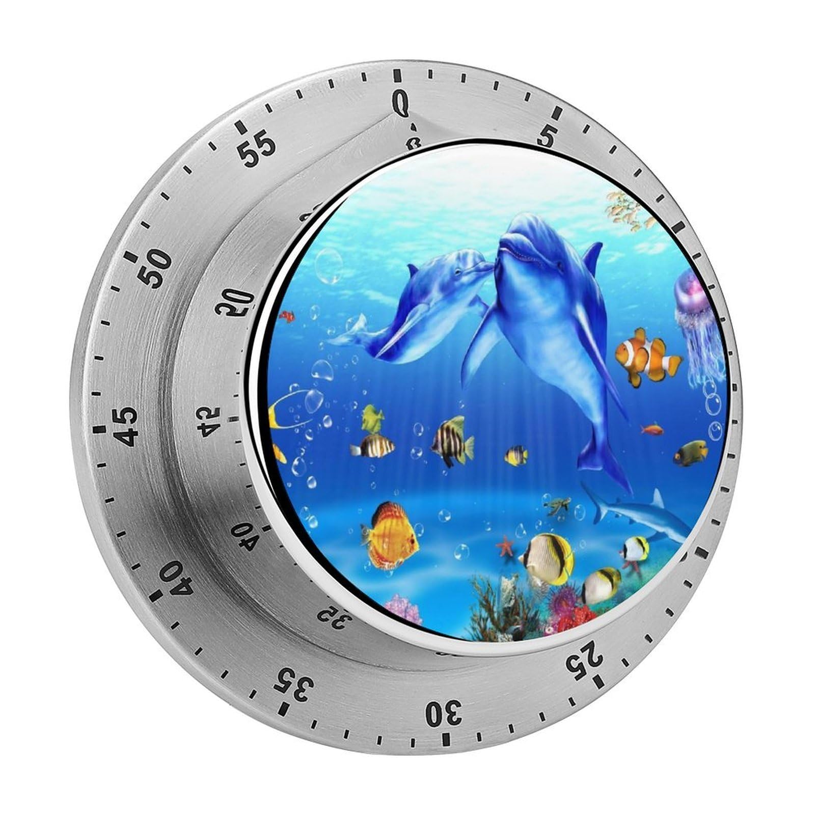 Marine Life, Dolphin, Fish Coral Mechanical Rotary Timer, Used for Daily Timing