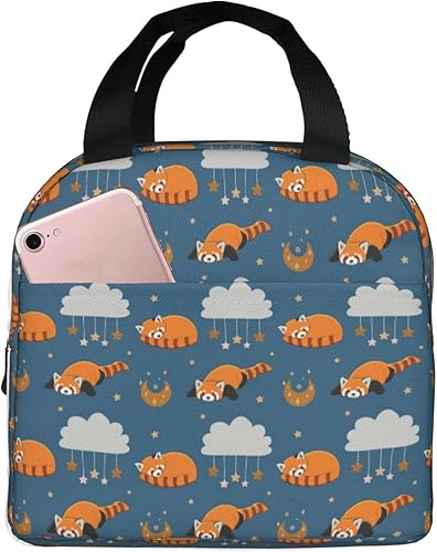VJXZVJ Bolsa de almuerzo con diseño de panda rojo para dormir, lonchera aislada portátil para acampar, viajes, trabajo, estilo 2 disponible en Yaxa Colombia