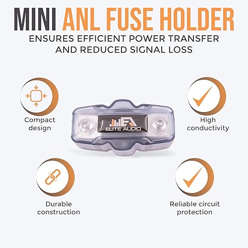 Miniatura 3 de Elite Audio EA-PRMK0 - Kit de cableado de amplificador de calibre 0, 3600 W de potencia máxima, alambre de aluminio revestido de cobre, capacidad de