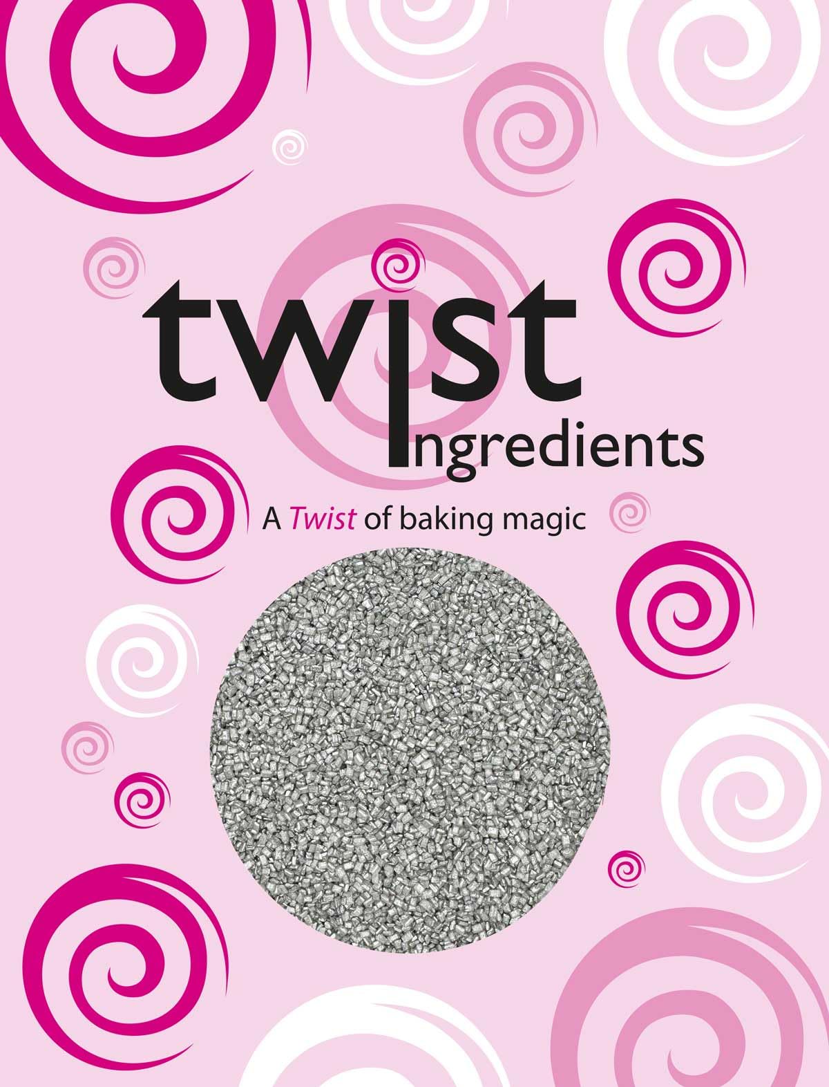 Twist Ingredients Silver Glimmer Sugar 1Kg