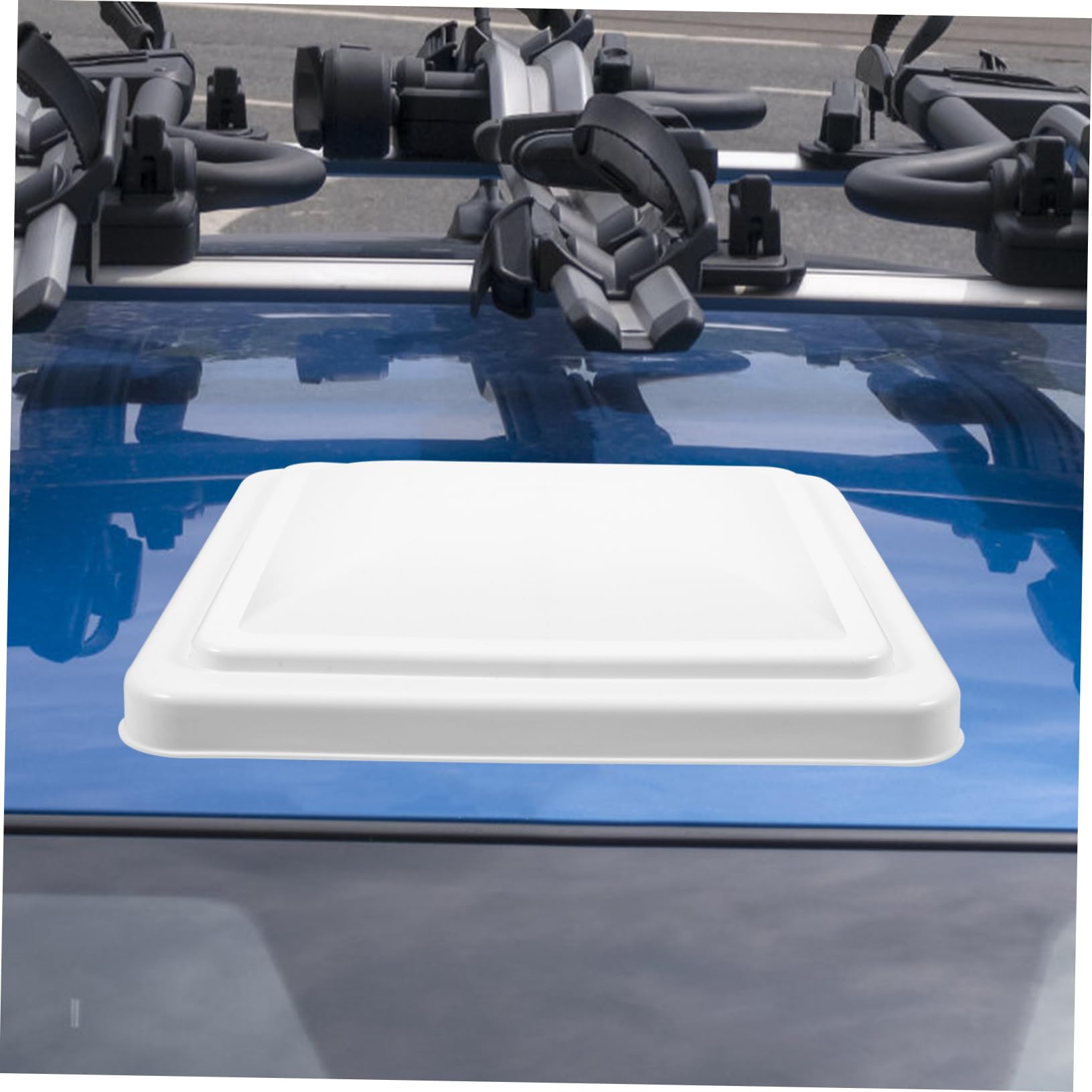 Copertura 14x14 Plastica e Bianca per Camper Finestra in Termico Pollici Efficiente Isolamento Ventilazione per Tetto Rv e Ventilazione Bagno