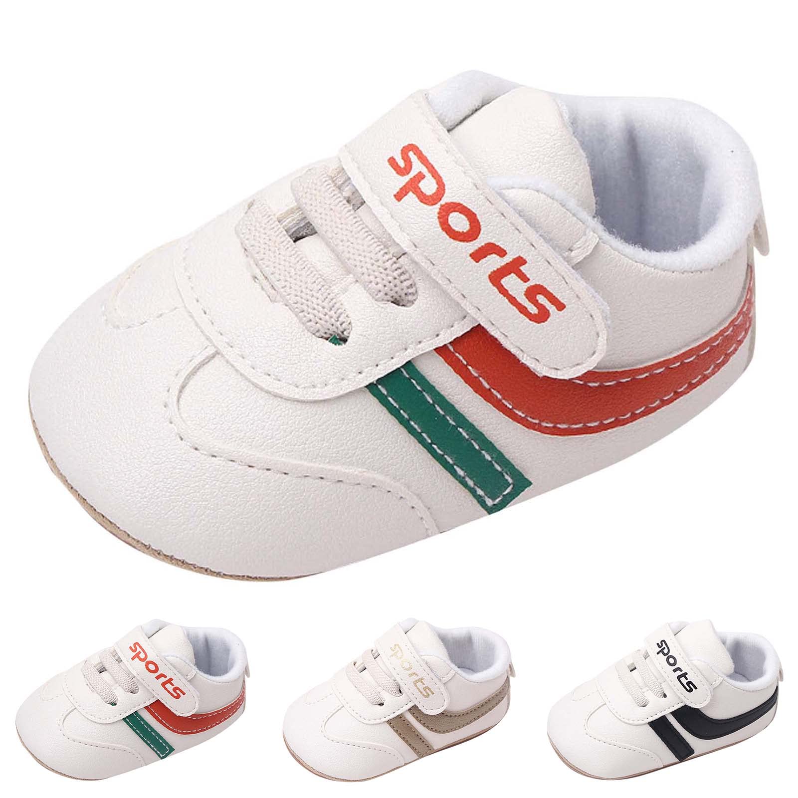 Fashion Summer Children Infant Toddler Shoes Boys and Girls Sports Shoes Flat Sole Non Slip Toddler House Shoes (Orange, 4 Infant)