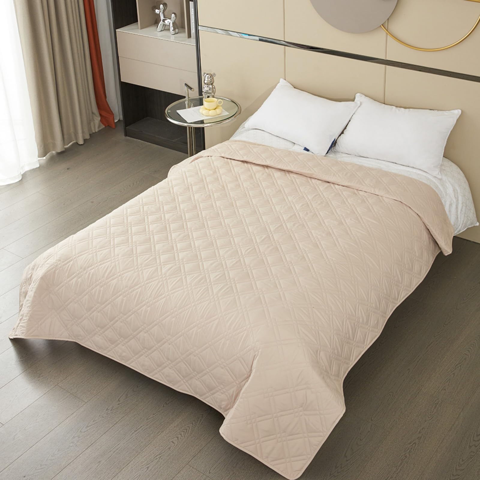 Morbuy Empapadores Cama Lavables Reutilizables para Adultos Niños Empapadores Cama Impermeable Absorbentes Ideal como Salvacamas para Incontinencia, Mayores (210*260cm,LX13 Caqui)