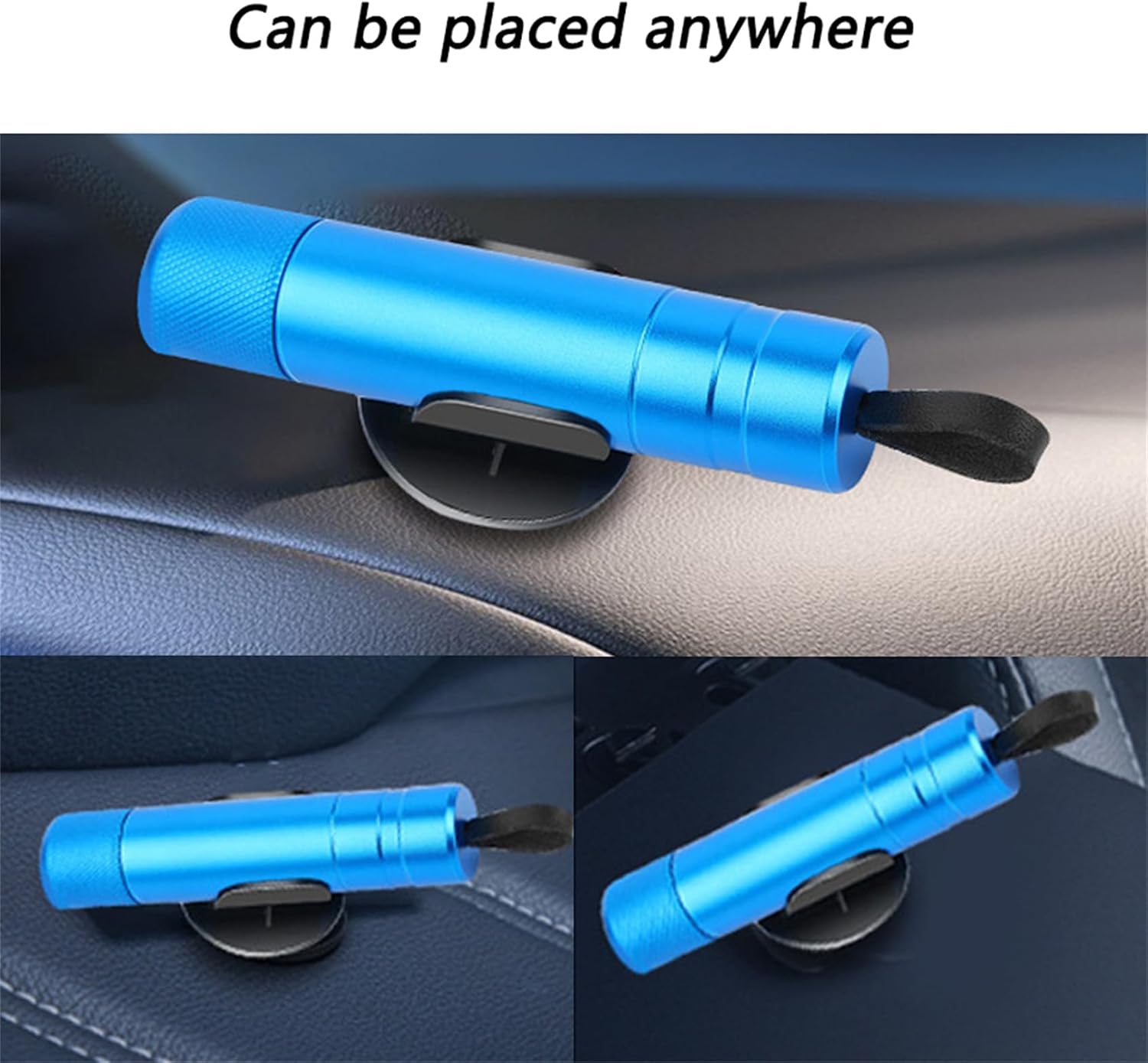 Glass Breaker Safety Device, Glass Breaker and Seat Belt Cutter, Safehammer Glass Breaker, Window Breaker Seatbelt Cutter (4 Colors)