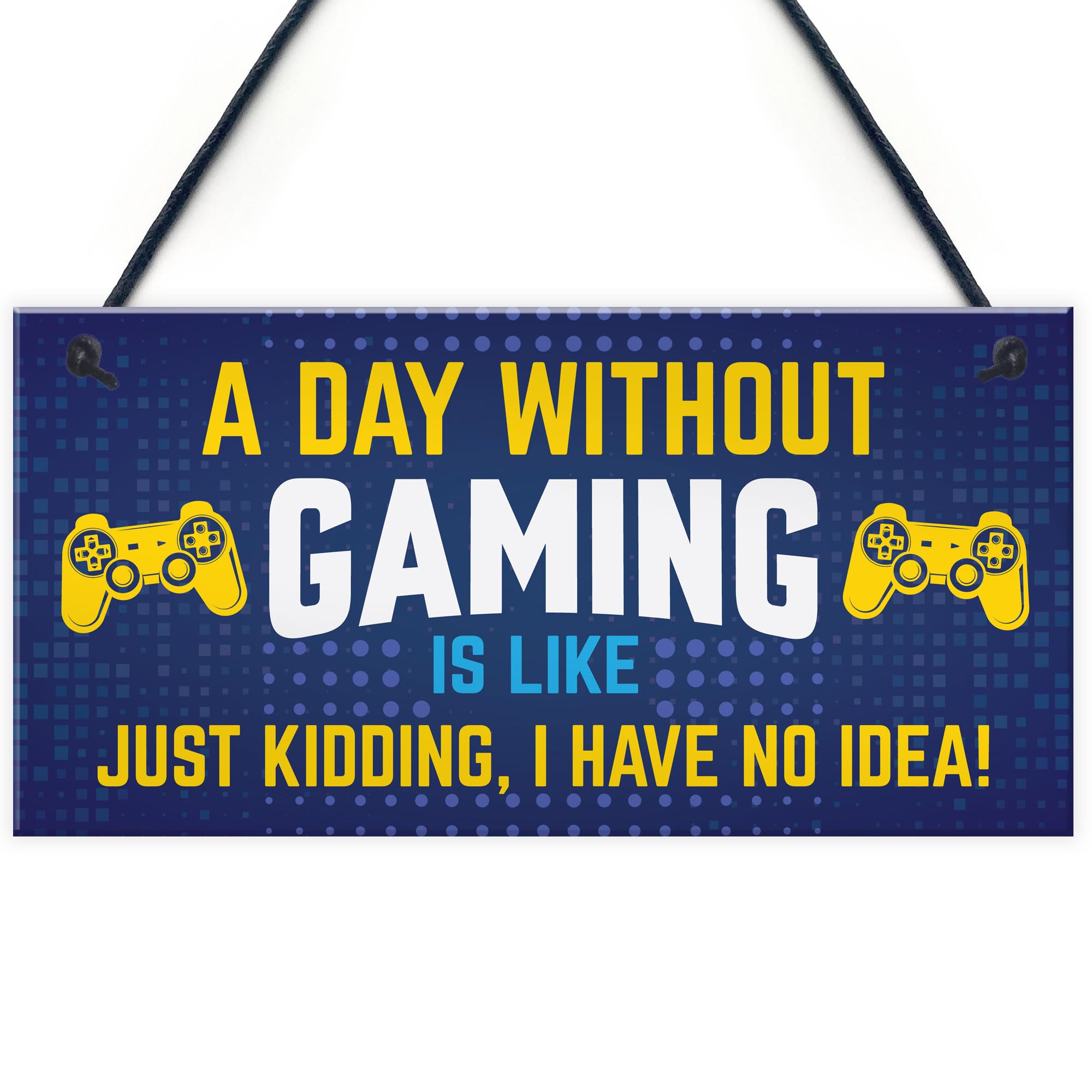 Red Ocean Funny Gamer Gift For Christmas Xmas Gaming Sign For Boys Bedroom Man Cave Novelty Games Room Sign Gift For Son Brother