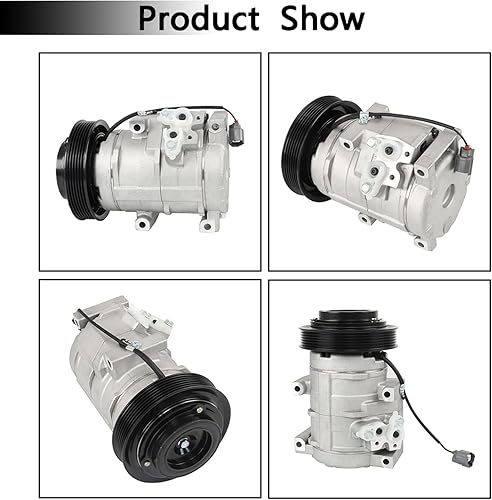 Miniatura 3 de GXYWADY Compresor de CA y embrague de AC de repuesto para Acura MDX 3.5L 2003-2006  Reemplazo para Honda Odyssey Pilot Ridgeline 3.5L 2005-2008 CO