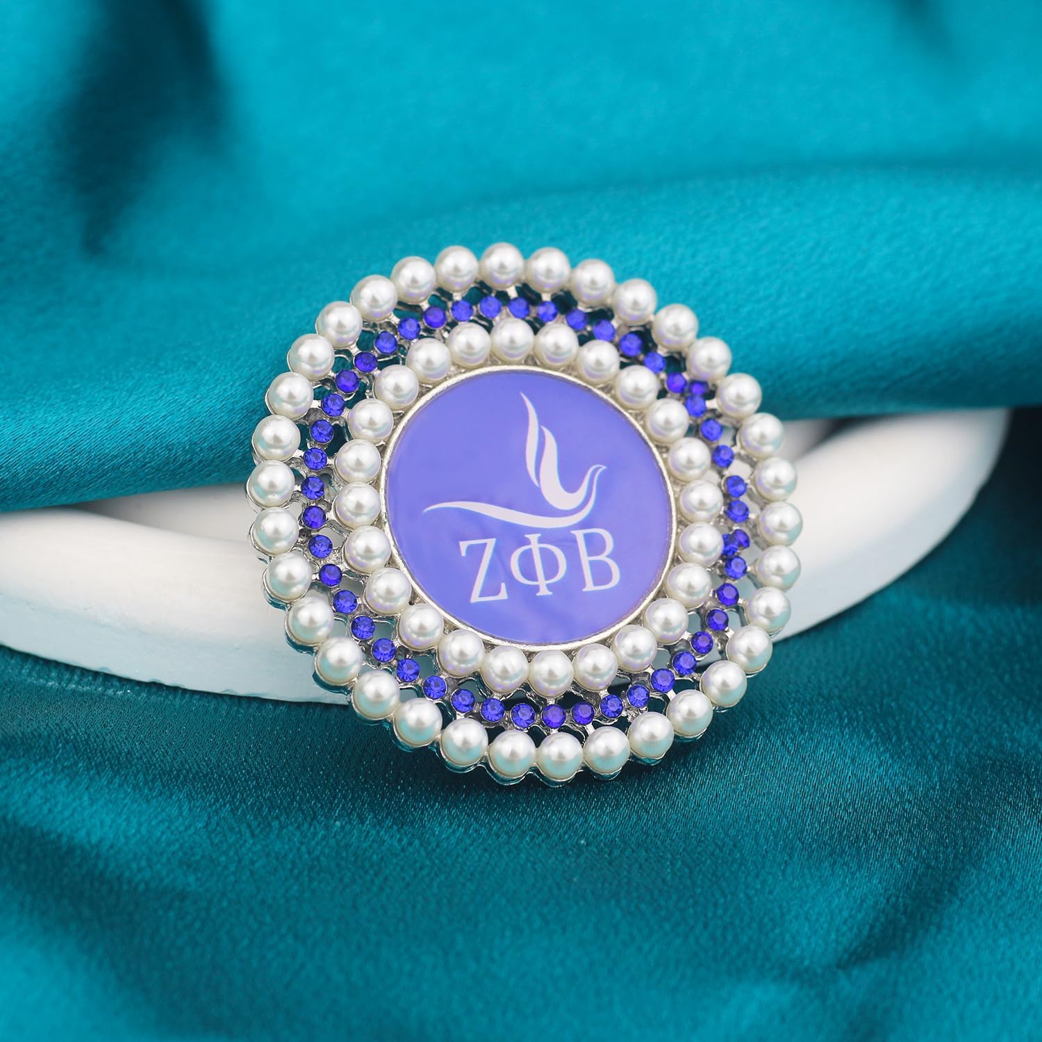 Pearl ZPB Brooch Pin for Women Soror Greek Sorority Paraphernalia Gift ZPB Jewelry Sorority Brooch Pin 1920 Finer Women Gift - Image 4