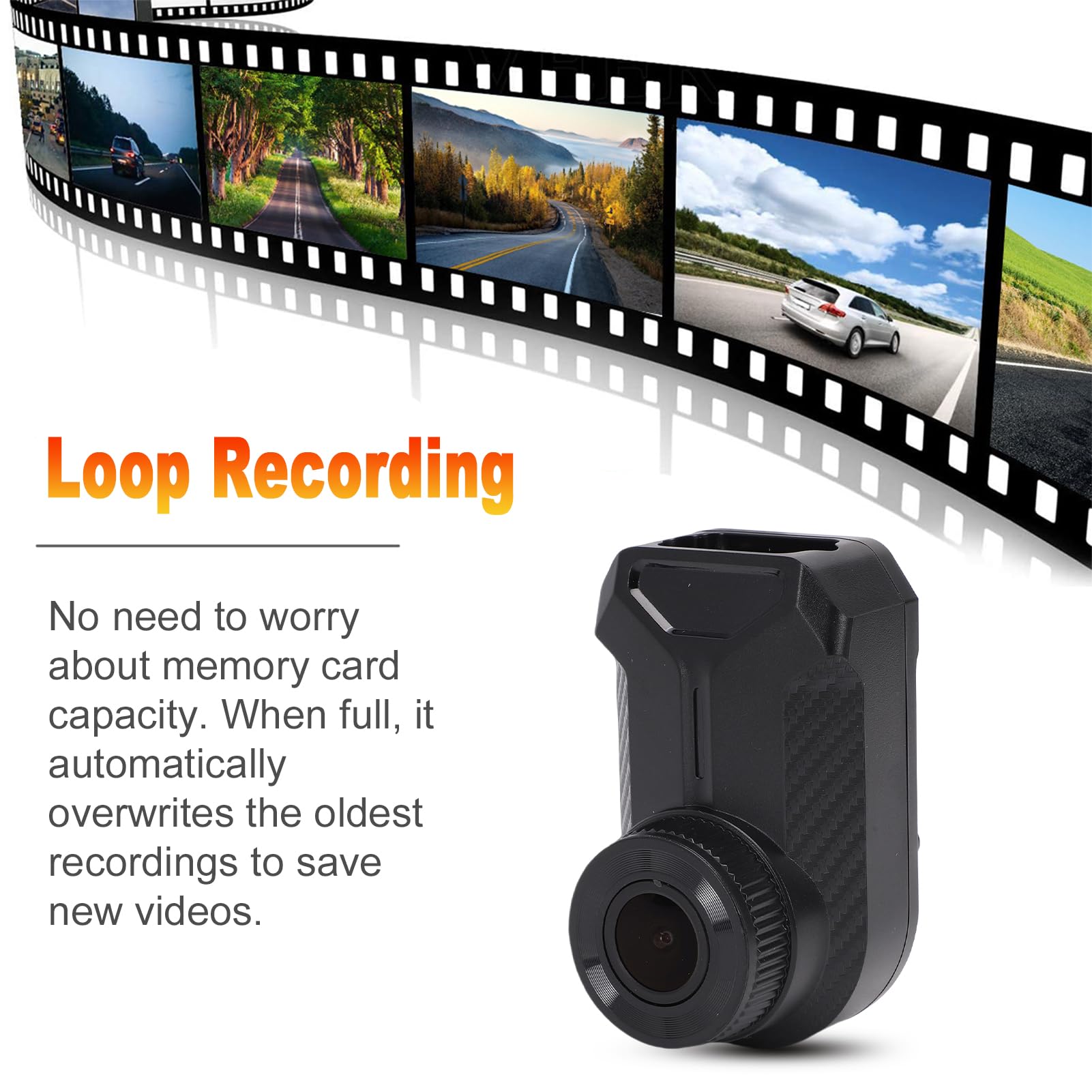 Shkalacar Dash Cam per Moto 2K, Registratore di Guida WiFi 2.4G con Registrazione in Loop e Controllo APP, Impermeabile IP66, per IOS e
