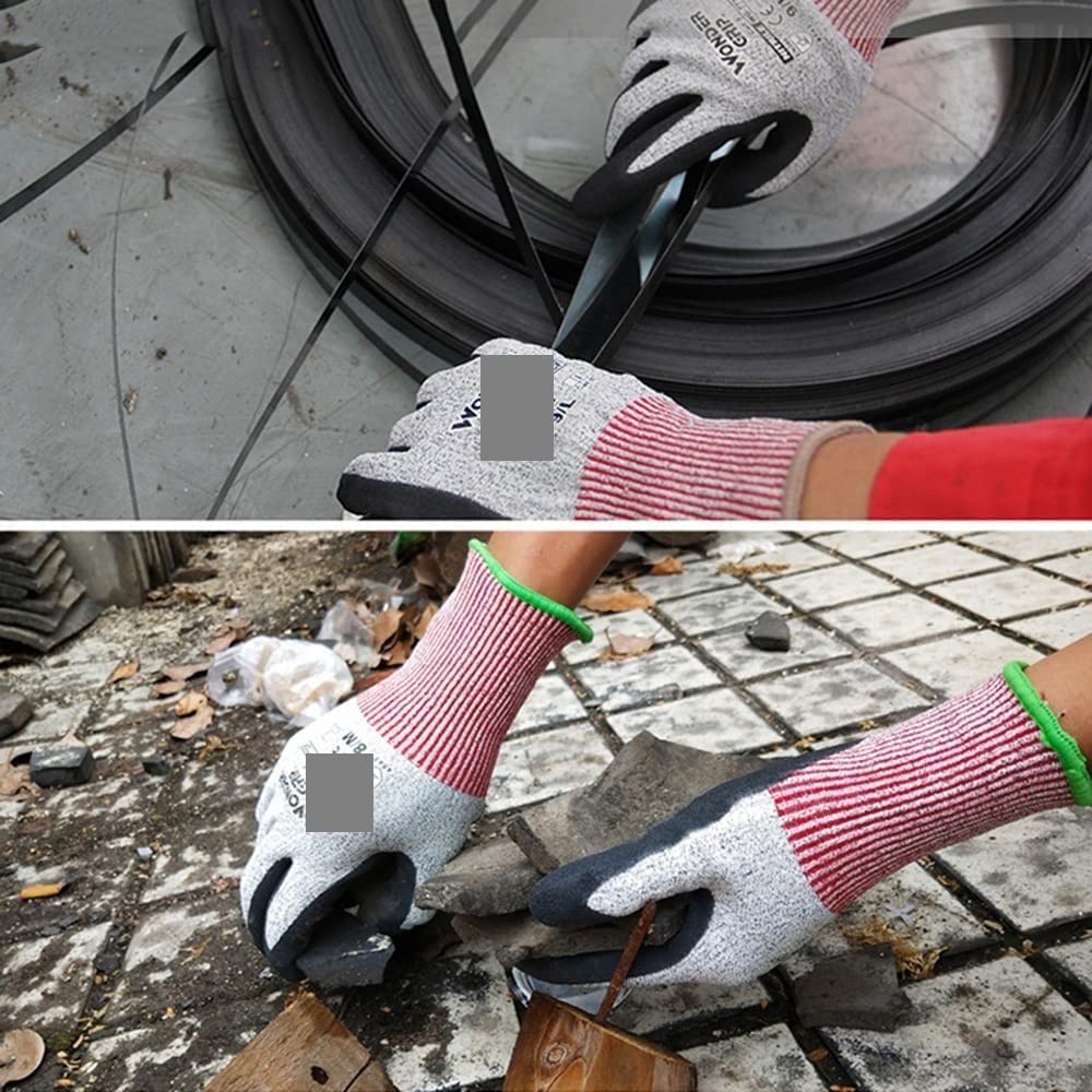 Guanti da Giardinaggio, Guanti da Lavoro, Guanti di Sicurezza Resistenti al Taglio, Guanti da Giardinaggio Resistenti all'Usura, Guanti Antiscivolo Antitaglio, Guanti di Protezione delle Mani (Dimensi