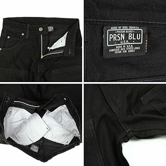 美品　PRISON BLUES ダブルニー ブラック　W30 L30 楽天市場】レビューでクーポン☆プリズンブルース ダブルニー ワーク