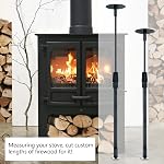 Outil de mesure du bois de chauffage, outil de coupe de bois de feu réglable Ajuster librement entre 16'' et 26''', gauge en bois de chauffe attache à la barre de tronçonneuse pour mesurer la longueur du bois