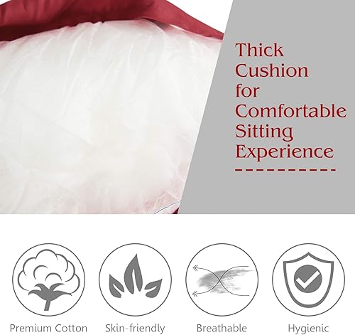 Miniatura 7 de Tangkula Papasan Silla ergonómica de ratán con cojín giratorio de 360 grados y cojín suave, estructura sólida y base estable, ideal para jardín,