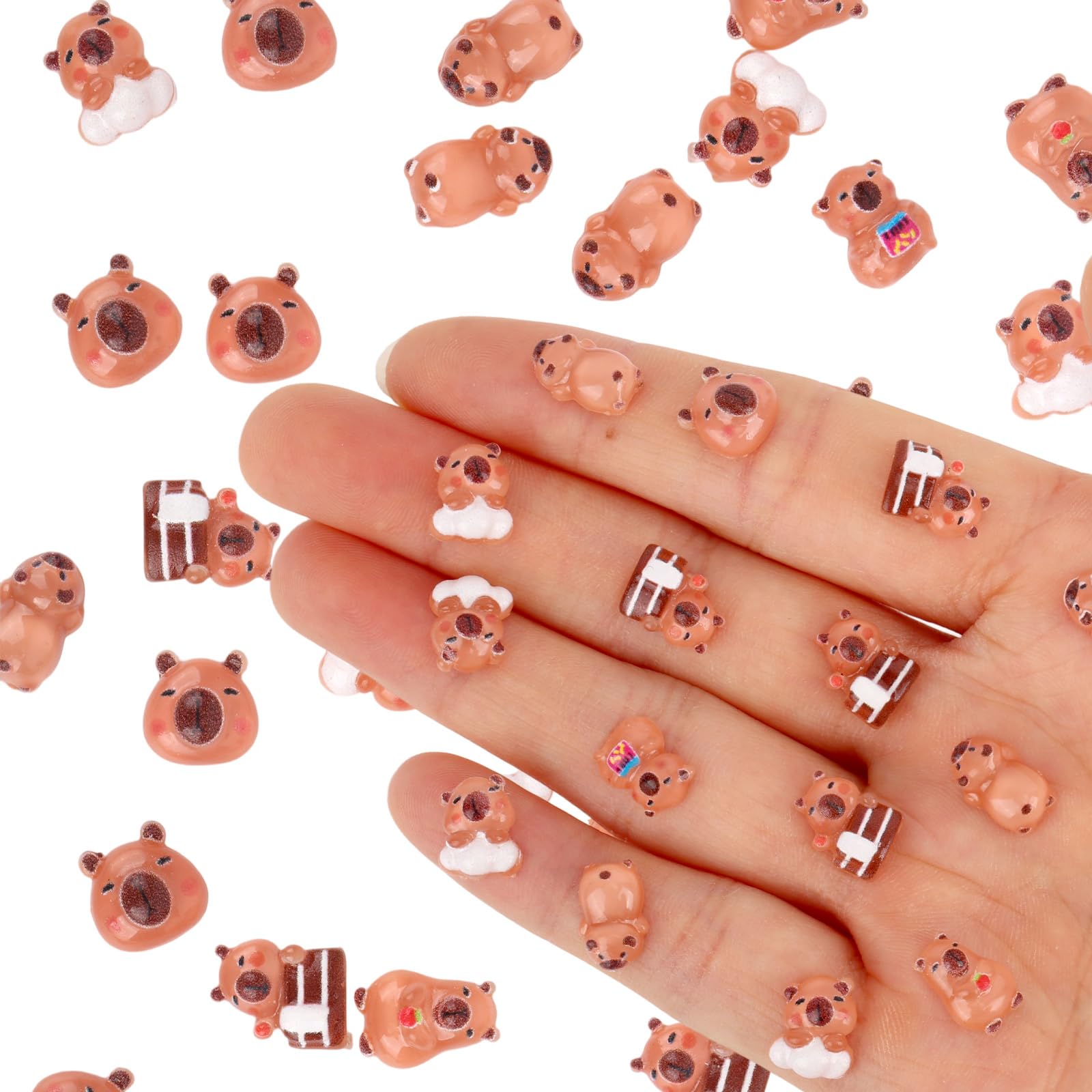 120pcs Mini Capybara Figurines